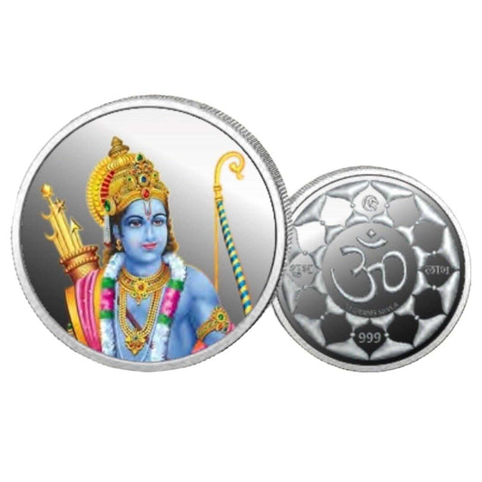 God Ram Color Fine Silver Coin Purity 999 Round Shape